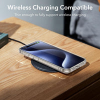 ESR Clear Case Compatible with iPhone 15 Case, Shockproof Thin Cover, Yellowing-Resistant Slim Transparent TPU Phone Case, Zero Series, Clear