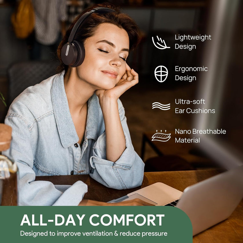 Yealink WH64 Hybrid DUAL UC DECT & Bluetooth Wireless Headset with Mic for Work, Bluetooth Headphones with DECT Dongle, 3X Mic, 492ft Range,32H Talk Time, Office Portable Stereo On Ear Headsets for PC Laptop