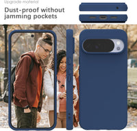 YATWIN Silicone Case for Google Pixel 10 Pro XL, Soft-Touch, Shockproof, DustProof, Antiskid Phone Cover for Google Pixel 10 Pro XL - Dark Blue