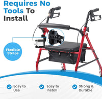 Mobility Cup Holder Portable Drink Holder for Wheelchair & Walker - Universal