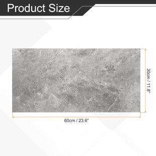 Peel and Stick Wall Panels 23.6" x 11.8" Marble Tiles Adhesive Backsplash â Fog Gray