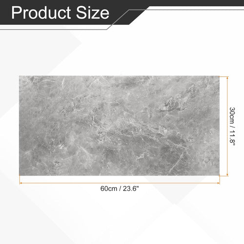 Peel and Stick Wall Panels 23.6" x 11.8" Marble Tiles Adhesive Backsplash â Fog Gray