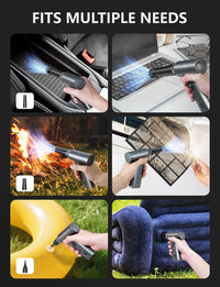Cordless Compressed Air Duster Rechargeable 130,000 RPM Brushless Motor Stepless Speed â Handheld