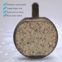 Bike Disc Brake Pads 5 Pairs Semi-Metallic Low Noise Wear-Resistant â Round