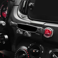 KUNGKIC For FIAT 500 2008-2023 Abarth 595 2012-2023 Car Phone Holder Adjustable Car Phone Holder Accessories Interior 360°Rotation Zinc Alloy ABS