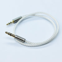 100cm(1.5ft) Silver plated Gold Plated Design 3.5mm Male to 2.5mm Male Car Auxiliary stereo Audio cable Cord headphone connect cable for Apple, Android Smartphone, Tablet and MP3 Player