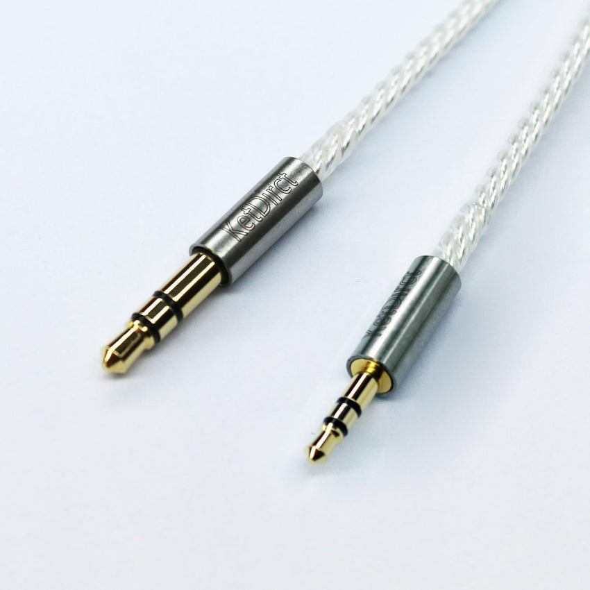 100cm(1.5ft) Silver plated Gold Plated Design 3.5mm Male to 2.5mm Male Car Auxiliary stereo Audio cable Cord headphone connect cable for Apple, Android Smartphone, Tablet and MP3 Player