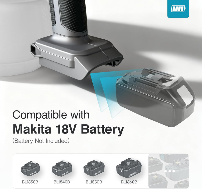 Cordless Paint Sprayer Shark700 Brushless Motor Side-Fill Compatible with Makita 18V (Battery Not Included) Ã¢ÂÂ No Battery