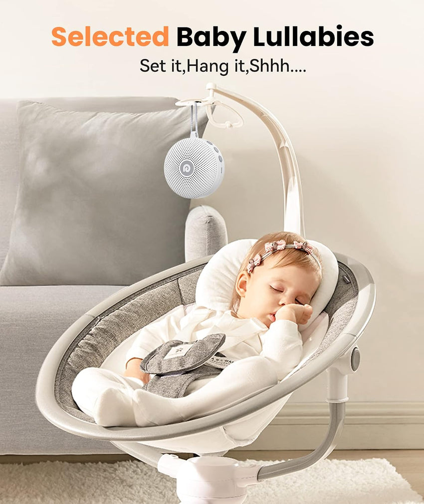 Dreamegg White Noise Machine, Portable Sound Machine Baby Features Powerful Battery, D11Max Sleep Aid Sound Machine for Baby Adults 21 Soothing Sounds for Sleeping Nursery Travel Gift USB Rechargeable