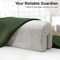 Toddler Bed Bumper Protector Soft Memory Foam â Grey 90cm