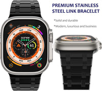Titanium Strap for Apple Watch 49mm 46mm 45mm 44mm 42mm â Black