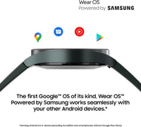 Samsung Galaxy Watch4 Smart Watch, Health Monitoring, Fitness Tracker, Long Lasting Battery, Bluetooth, 44mm, Black (UK Version) (Renewed)
