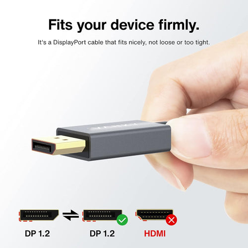 DisplayPort Cable, iVANKY DP Cable 165Hz, High Speed [2K@165Hz, 2K@144Hz, 4K@60Hz, 3D] DisplayPort to DisplayPort Cable, Nylon Braided & Gold-Plated, Compatible Laptop, PC, Gaming Monitor, TV - 1M