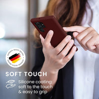 kwmobile Case Compatible with Samsung Galaxy S22 Ultra Case - TPU Silicone Phone Cover with Soft Finish - Bordeaux Violet