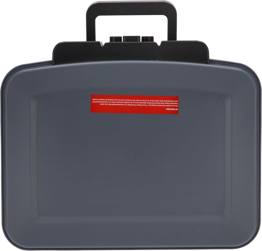 Brihard Certified Portable Fire Chest 2117N, COMBINATION A5 - Waterproof & Fireproof Lockable Storage Box with Combination Lock, Secure Valuables & Documents, Portable with Carry Handle, H 6.5 x W 15.1 x D 12.7in