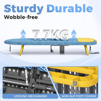 KINGRACK Tabletop Ironing Board Mini Foldable with Iron Holder 12x32, Blue