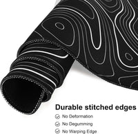 Topographic Map Desk Mat, Large Mouse Pad 800x300x3 mm, Gaming Mouse Mat, Big Full Keyboard Desk Mat, Waterproof Non-Slip Mouse Mat Pad, Rubber Base, for Keyboard Computer PC Gamer Desk Office