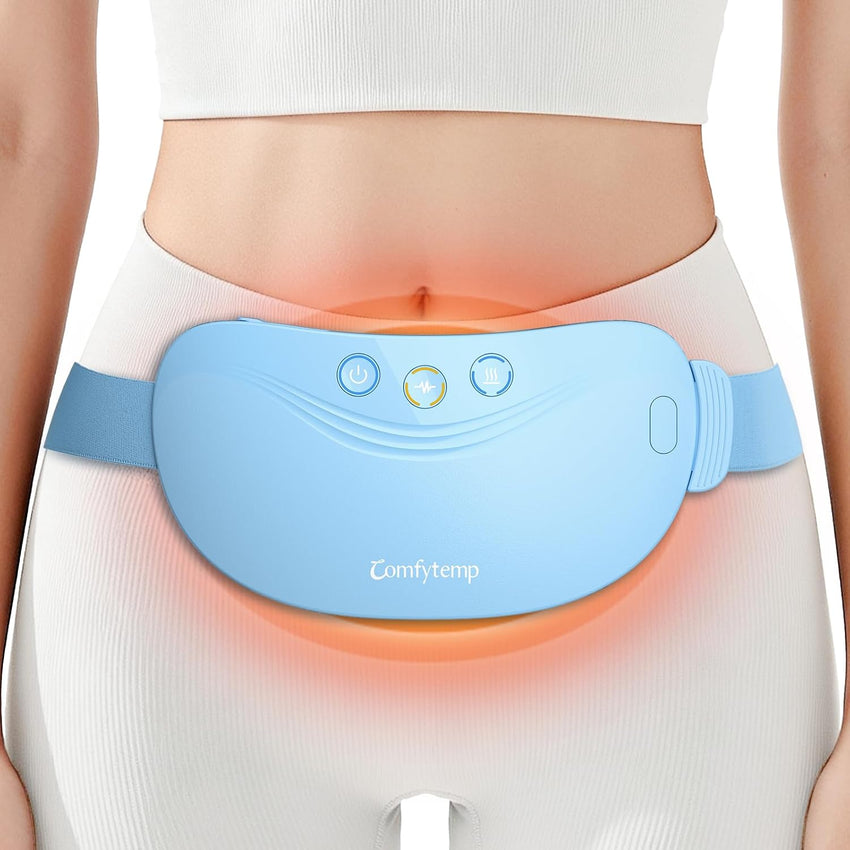 Cordless Menstrual Heat Belt Portable Heat Pad for Period Cramps Rechargeable â Black