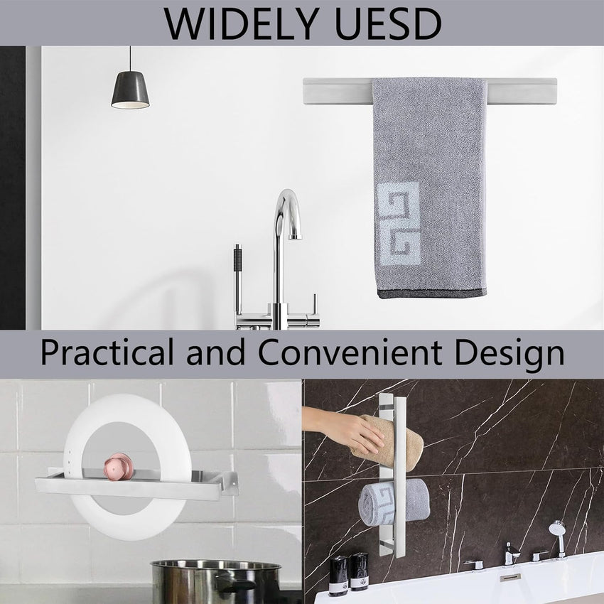 Bathroom Towel Rail Stainless Steel Wall-Mounted Waterproof 20 Inch â Brushed Nickel