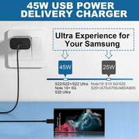 45W Super Fast Charger for Samsung with 6.6ft 5A Type-C Cable, USB C Plug for Galaxy S24 Ultra/S24+/S24/S23 Ultra/S23/S22/S21/A15,A55,Z Fold 6,Z Flip 6,Tab S9,Google Pixel 9,PPS Fast Charger Usb C 5A