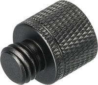 Mic Stand Adapter 3/8 Female to M10 Male Thread for Microphone Tripod â Black
