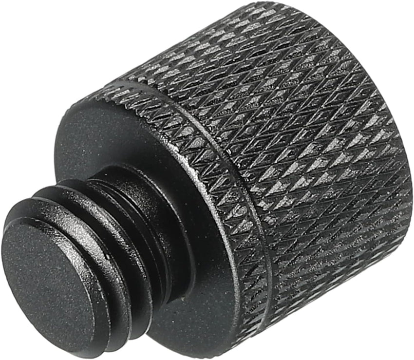 Mic Stand Adapter 3/8 Female to M10 Male Thread for Microphone Tripod â Black