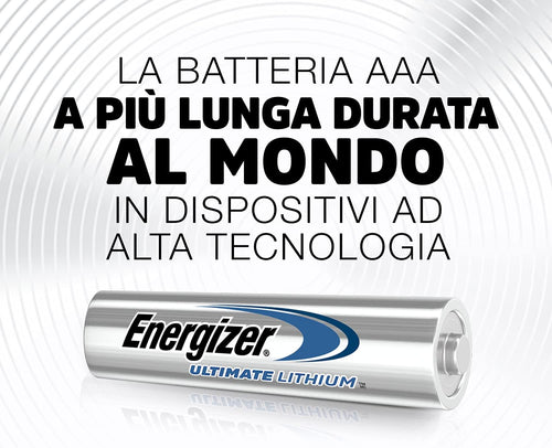 Energizer Ultimate Lithium AA Batteries (4 Pack) - World's Longest Lasting Double A Battery - Ideal For High Drain Devices - 100% Recyclable Plastic Free Packaging - 25 Year Shelf Life