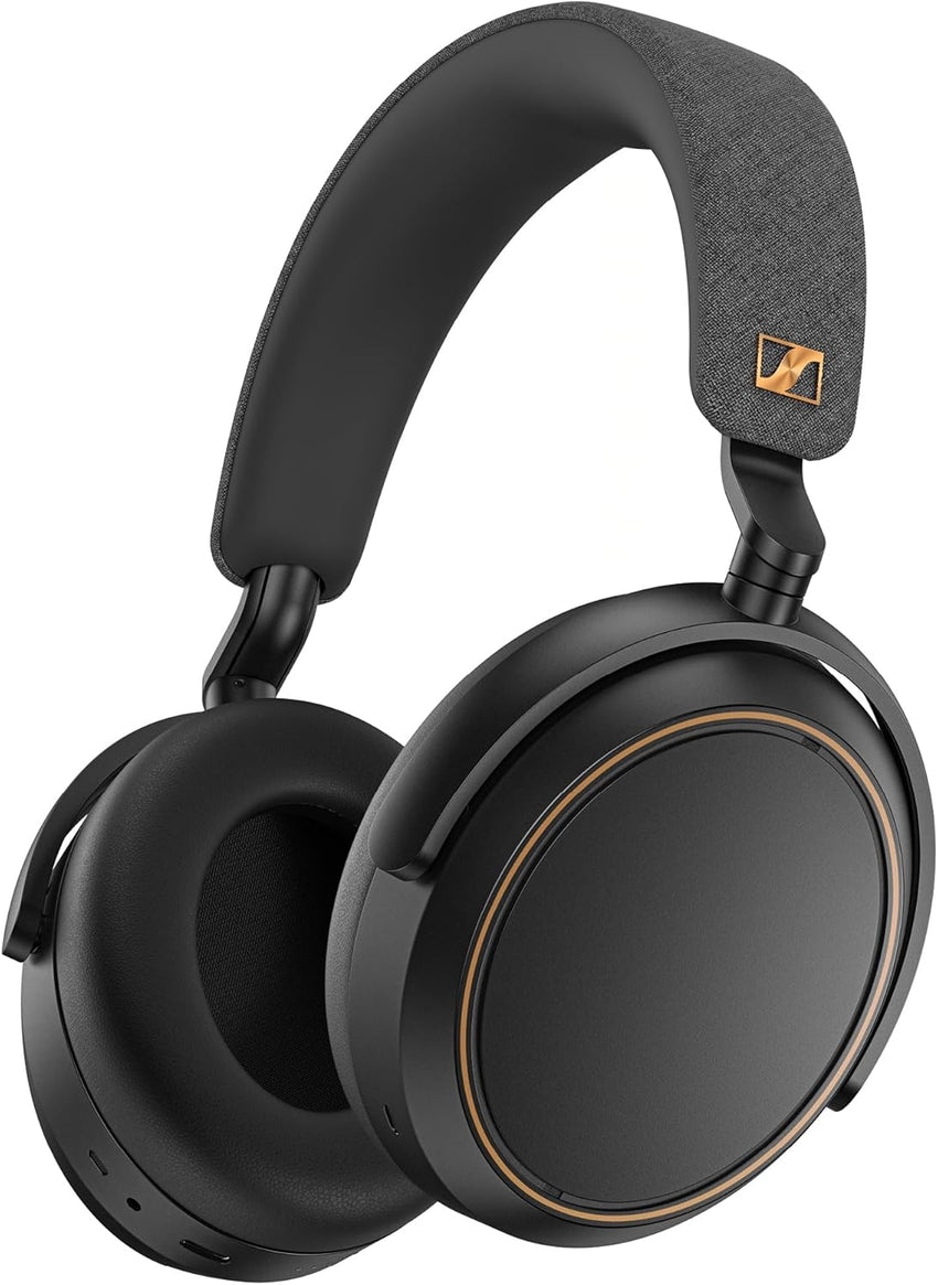 Sennheiser MOMENTUM 4 Wireless Noise Cancelling Headphones Bluetooth Headset for Crystal-Clear Calls with Adaptive Noise Cancellation, Up To 60HR Playtime, Folding Design, Black/Copper