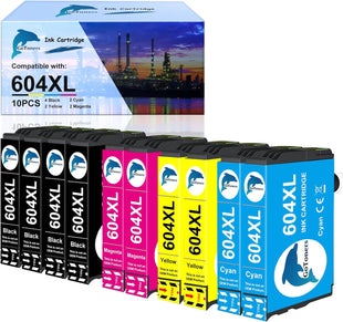 GoToners 604XL Ink Cartridges Multipack Replacement for Epson 604 Ink Cartridge Compatible for Epson XP2200 Workforce WF-2930 WF-2935 XP-2200 XP-3200 XP-4200 XP-2205 XP-4205