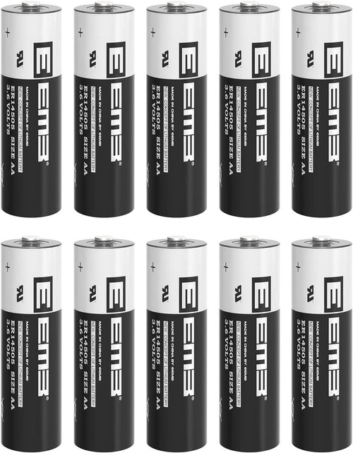 EEMB ER14505 AA 3.6V Lithium Battery Li-SOCL Non-Rechargeable Battery SB-AA11 LS14500 TL-5903 SL-360 S7-400 ER14500 for Water Electricity Meter Gas PLC Facility Equipment Spare Generic Battery (10)
