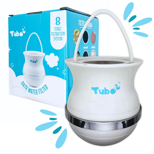Tubo 8-Stage Bath Faucet Filter Removes 99% Chlorine BPA-Free - 2.0