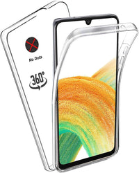 KP TECHNOLOGY Galaxy A33 Case - (360 Front + Back Protection) Full Body Complete Protection for Samsung Galaxy A33 5G (CLEAR)