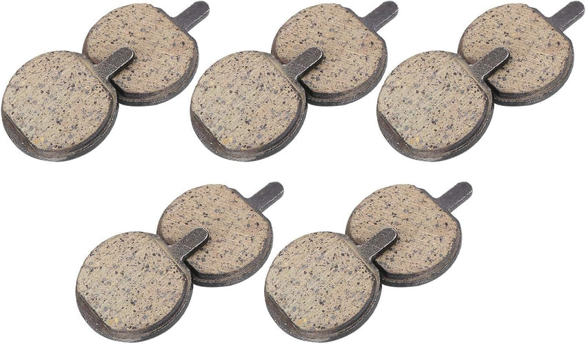 Bike Disc Brake Pads 5 Pairs Semi-Metallic Low Noise Wear-Resistant â Round