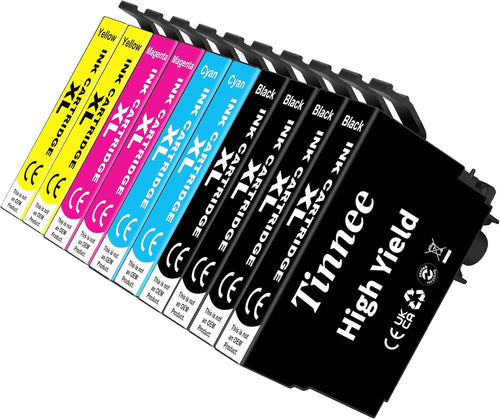 Tinnee Compatible for Epson XP2200 Ink Cartridges Epson XP 3205 Ink Cartridges for Expression Home XP-2200 XP-2205 XP-3200 XP-3205 XP-4200 XP-4205 Workforce WF-2910 WF-2930 WF-2935 WF-2950