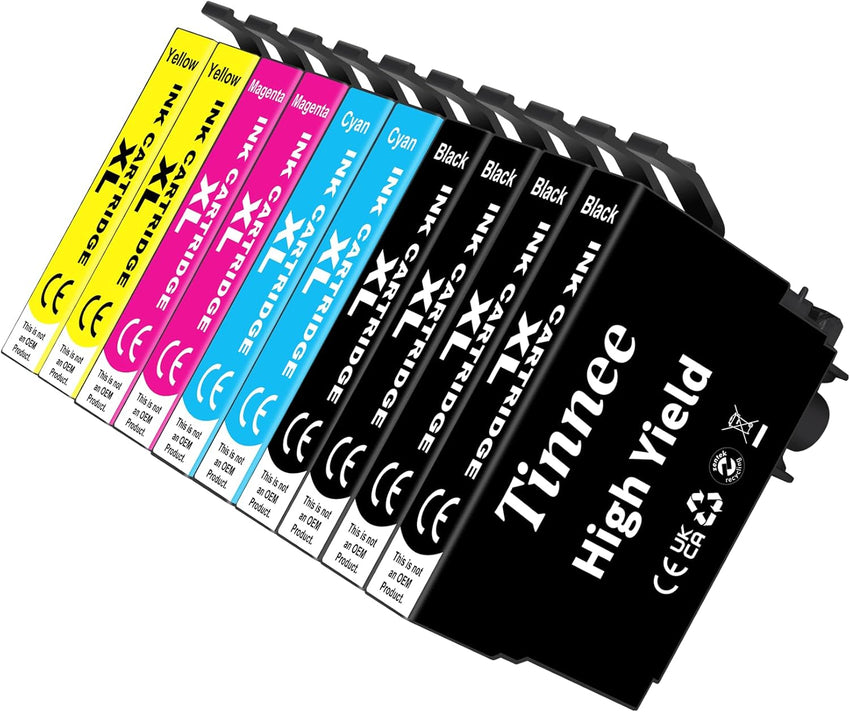 Tinnee Compatible for Epson XP2200 Ink Cartridges Epson XP 3205 Ink Cartridges for Expression Home XP-2200 XP-2205 XP-3200 XP-3205 XP-4200 XP-4205 Workforce WF-2910 WF-2930 WF-2935 WF-2950