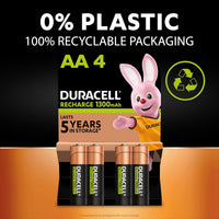 Duracell Rechargeable AA Batteries (Pack of 8), 2500 mAh NiMH, pre-charged, Our No.1 Longest Lasting Rechargeable Battery