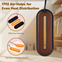 Electric Shoe Dryer, Boots Dryer with Controller, Heated Shoe Warmer 3/6/9 Hours Auto Off Timer Silent Drying for Shoes, Gloves, Socks (Standard UK Plug)