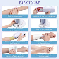 Waxing Kit, Roll On Wax Heater for Full Body Waxing, Electric Wax Warmer Machine for Hair Removal, Depilatory Waxing Heater for Home Salon Use