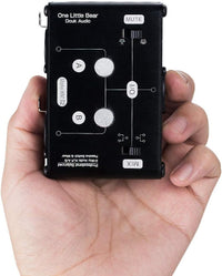 Mini 2 Way HiFi Stereo Audio XLR A/B Passive Switcher Box & Mixer Sound Splitter (1-IN-2-OUT)