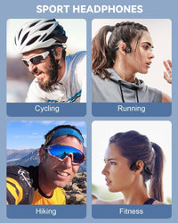 Monodeal Bone Conduction Headphones, Bluetooth 5.3 Open Ear Headphones, running headphones IP67 Waterproof Wireless Sports for Runners, Cycling, Hiking