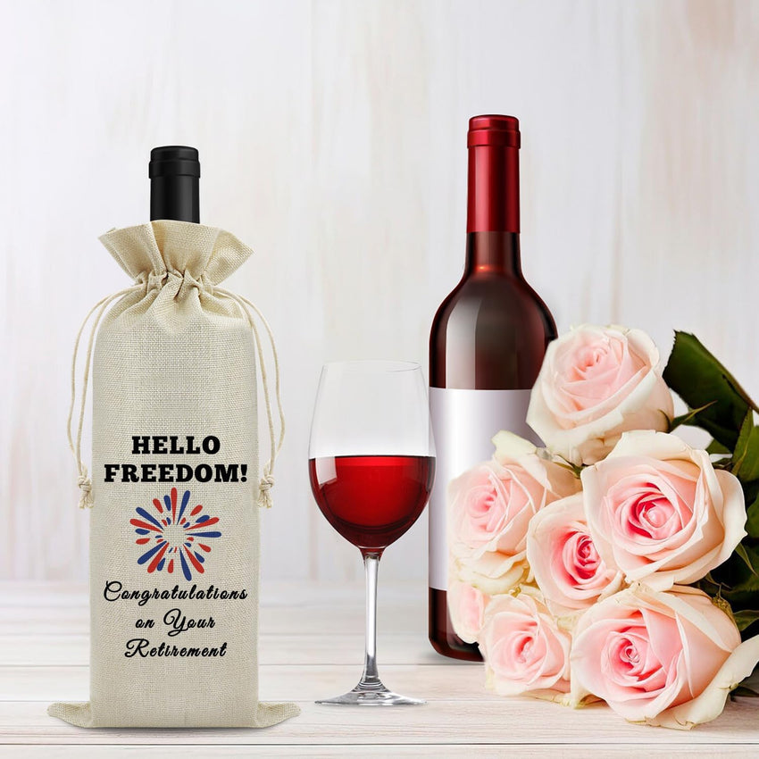 Retirement Gift Wine Bottle Bag for Colleagues â Funny Design