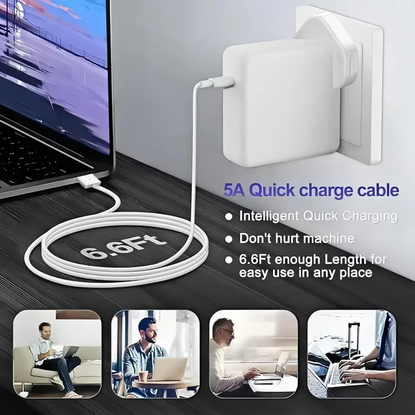 AILKIN 60W T-Tip Power Adapter, for Mac-Book Pro Charger, Universal Laptop Charger for Mac Book Air 13 Inch Retina Display, A1425, A1435, A1502, A1465, Fast Charging & Overheat Protection (After 2012)