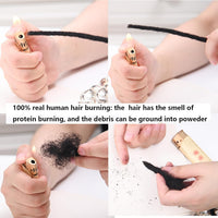 0.6cm Thickness Dreadlock Extensions Human Hair 30 Strands Natural Black 8 Inch