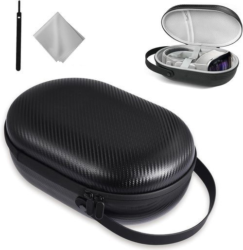 Junfire Hard Carrying Case for Apple Vision Pro, Accessories VR Headset Storage Case Durable Travel Case with Advanced Protective Features, Heavy-Duty EVA Protection, Black