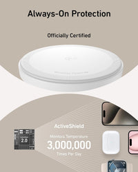 Anker 3-in-1 Wireless Charging Station, MagSafe Charger Compatible, Qi2 Certified 15W Wireless Stand, For iPhone 15/14 Series, AirPods Pro, Apple Watch Ultra (USB C Charger and Cable Included)
