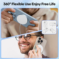 Magnetic Wireless Charger, Fast Apple Mag-Safe Charger for iPhone 17/16/15/14/13/12 Series, Wireless Magnet Mag Safe Charging Pad for AirPods 3/2/Pro, Strong Magnetic Charger Pad