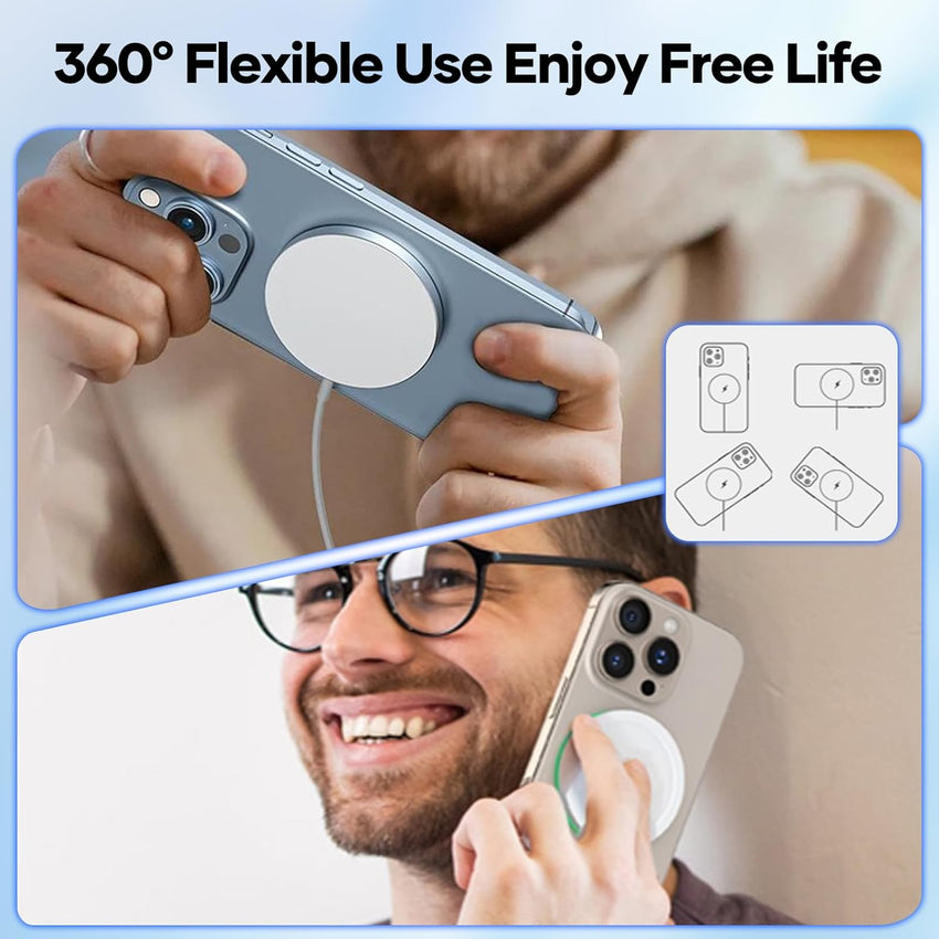 Magnetic Wireless Charger, Fast Apple Mag-Safe Charger for iPhone 17/16/15/14/13/12 Series, Wireless Magnet Mag Safe Charging Pad for AirPods 3/2/Pro, Strong Magnetic Charger Pad