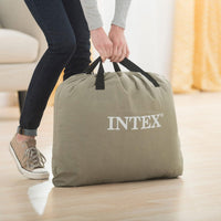 Intex Twin Dura-Beam Comfort 64157 Air Bed with Fastfill USB Pump, Inflated Size: 99 cm x 191 cm x 36 cm, Black/Black