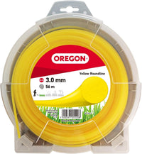 Oregon Round Strimmer Line 3.0mm x 56m Heavy Duty Nylon â Yellow