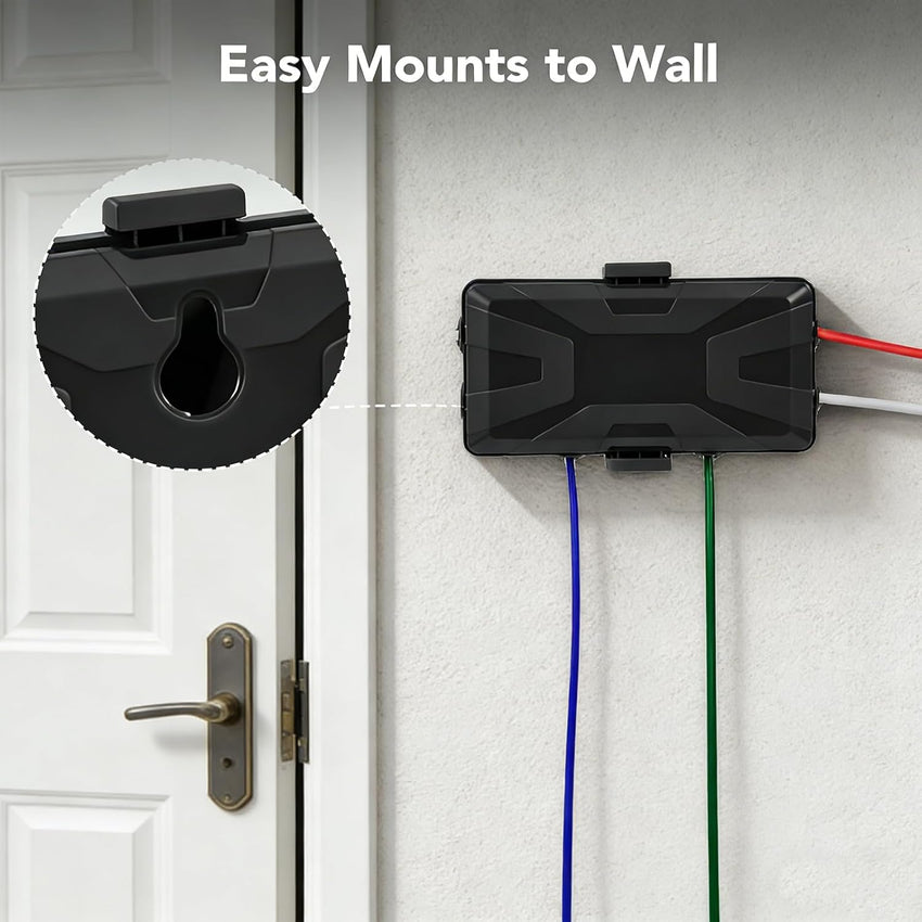 Waterproof Outdoor Electrical Dry Box 6-Cable Seal Entry for Extension Leads â 25x12x9.5cm